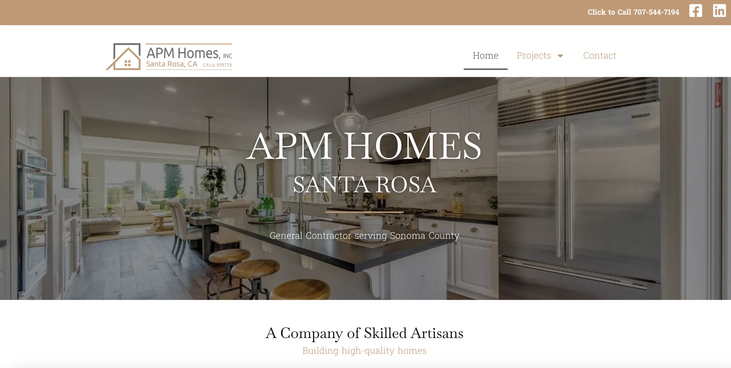 APM Homes home page